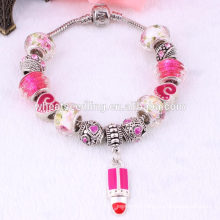 new arrival lipstick programmable fancy chain funky bracelets for girls